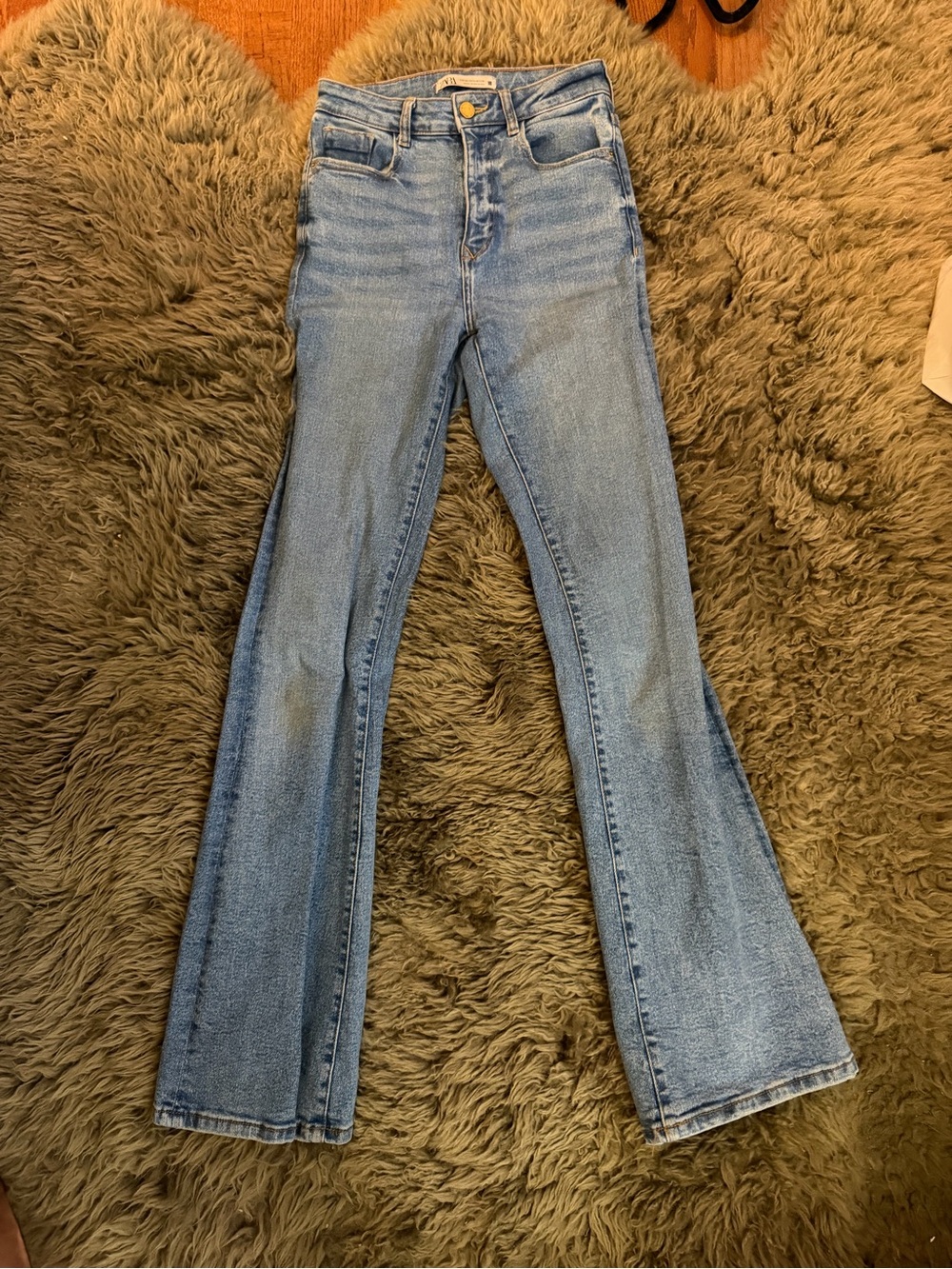 Zara Light Blue Boot-Cut Jeans